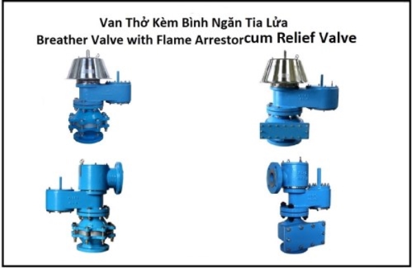 Breather valve with KSPC flame arrester